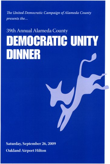 Alameda County Democratic Party Unity Dinner 2009