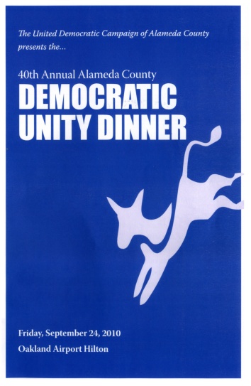 Alameda County Democratic Party Unity Dinner 2009