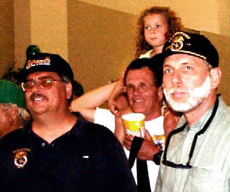 Teamsters Randy Olson, Chuck Mack with Granddaughter and Charlie Engel