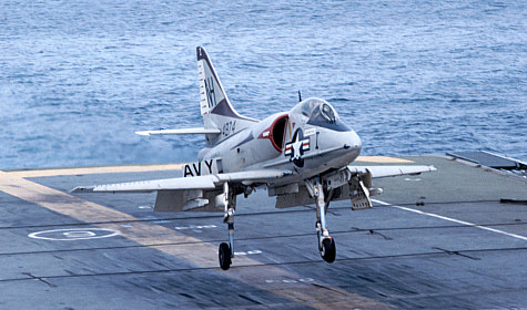 Historic Landing of A4 Landing on HMAS Melbourne